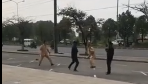 Thông tin về vụ chống người thi hành công vụ trên tuyến TL.353, phường Hải Thành, quận Dương Kinh, TP Hải Phòng